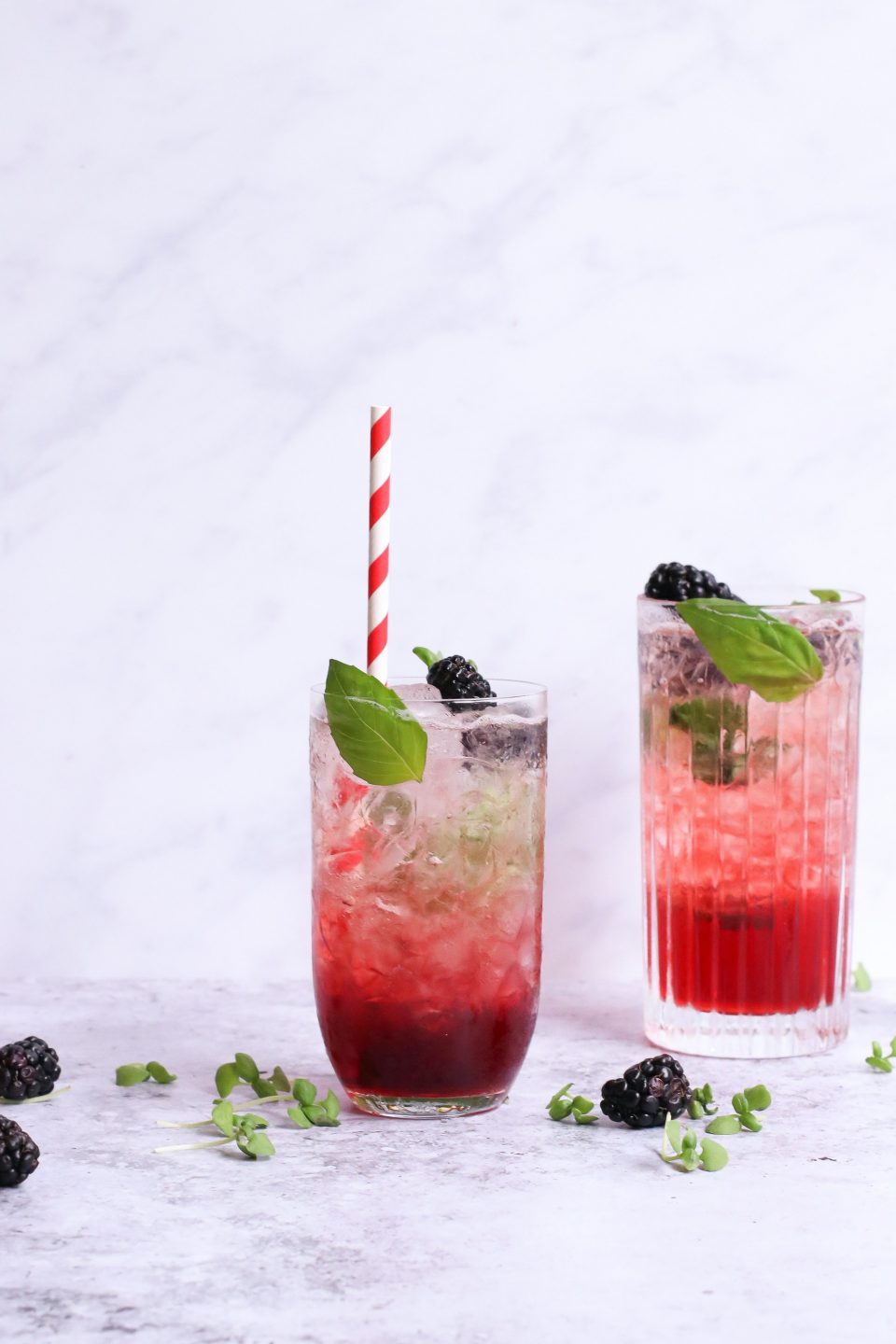 blauwe bessen mojito cocktail