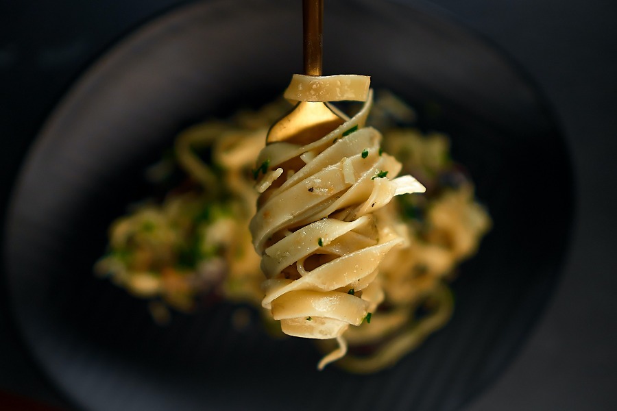 Pappardelle witte wijnsaus