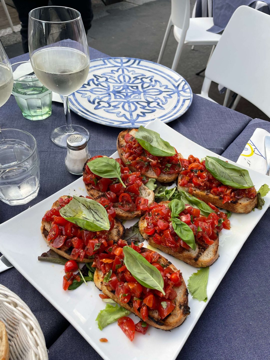 Bruschetta met tomaten